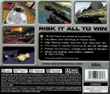 Need for Speed - High Stakes (US) box cover back